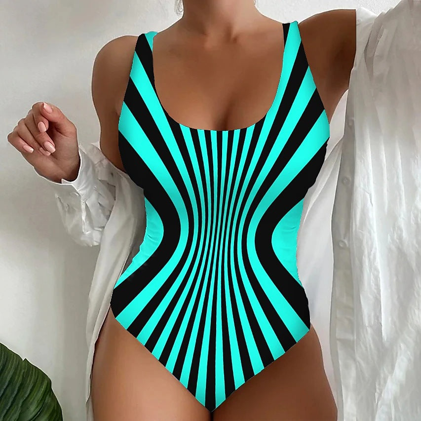🔥👙🔥【40-120kg】Seksi prugasti kupaći kostim ✅️Plaćanje pouzećem