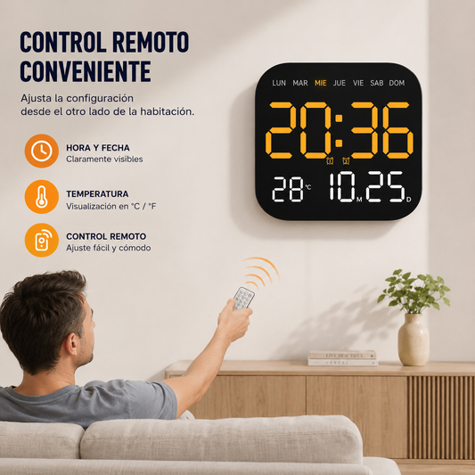 🕰️ ¡Más de 50.000 unidades vendidas! 🛏️ Reloj digital para el hogar y la oficina: ¡despierte suavemente y olvídese de las alarmas molestas! Brillo ajustable, funcionamiento silencioso por la noche. 🌙Pago contra entrega✅