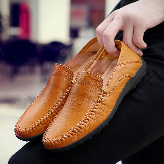 🔥👞【39-44】Nowoczesne buty casualowe ze skóry cielęcej dla mężczyzn ✅Płatność przy odbiorze ✅2 sztuki z 70% rabatem