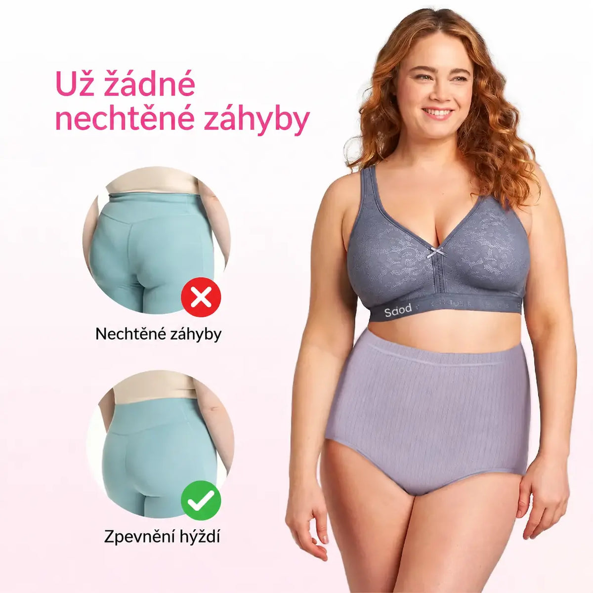 【🔥Kupte 4 kusy, dostanete 4 kusy zdarma】Dámské spodní prádlo v nadměrných velikostech – voděodolné, antibakteriální, s vysokým pasem