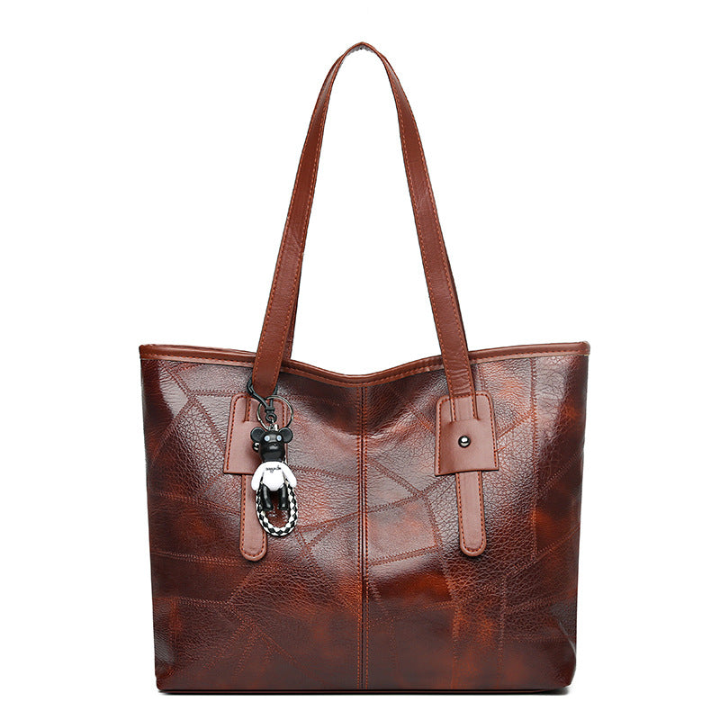 ✨👜【50% отстъпка🔥】Голяма дамска чанта от мека кожа, чанта за през рамо, ежедневна и модерна ✅️Плащане при доставка