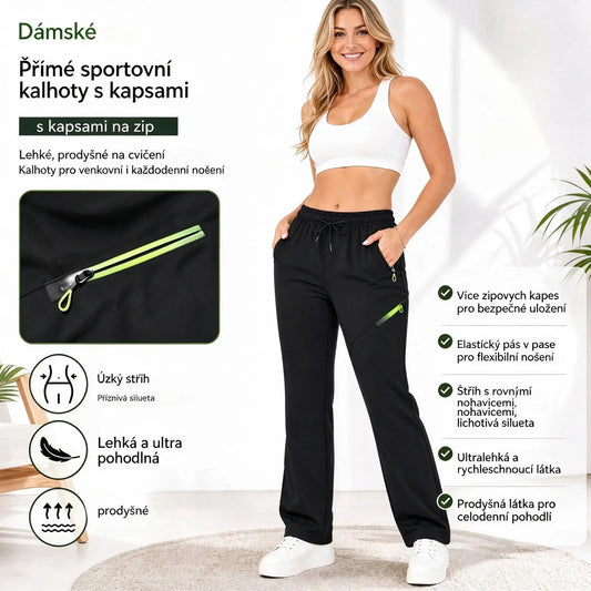 ⏳ Časově omezená nabídka 🔥 Dámské cargo kalhoty rovného střihu — Elastický pas; ideální do práce, na cesty i na každodenní nošení 👖✨