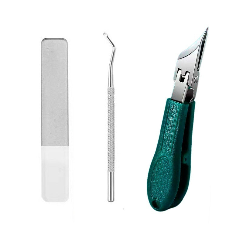 🔥【Set od 3 dijela】✂️💅Nova ultra tanka kutna škarica za nokte za kućnu manikuru