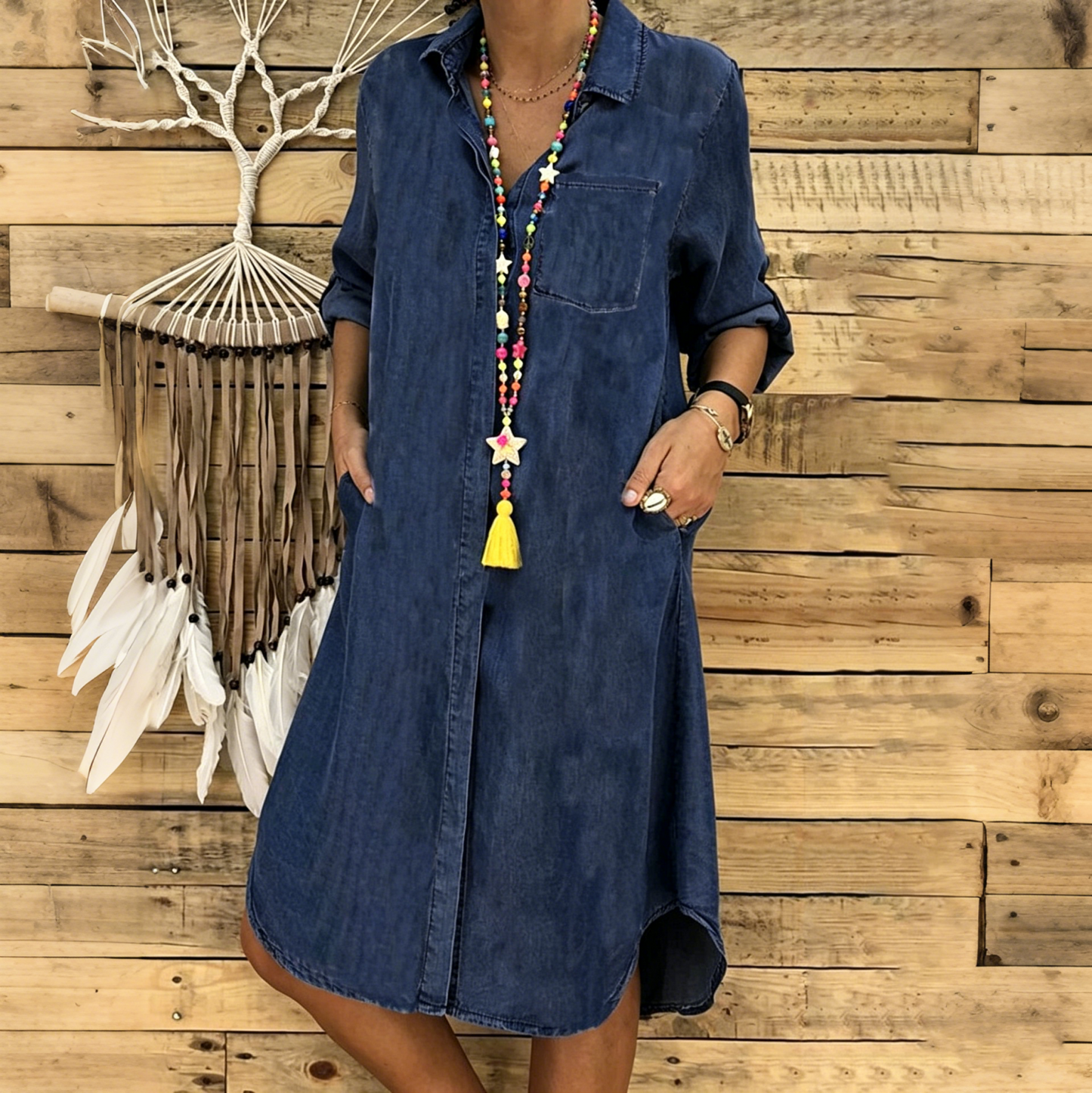 👘50% de descuento🔥【40-120 kg】Vestido vaquero para mujer de tallas grandes 2026, estilo casual ✅Pago contra entrega ✅️2 prendas con un 70% de descuento