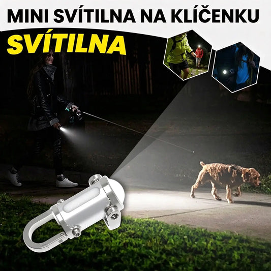 🔥Skvělý výprodej🔥Super jasná voděodolná mini svítilna na klíče s výkonem 1200 lm
