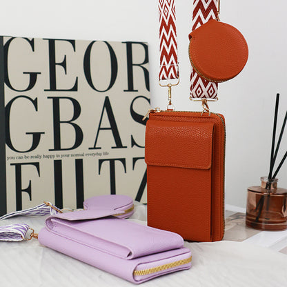👜 50% sleva🔥 Dámská crossbody taška na mobilní telefon s širokým popruhem ✅Dobírka