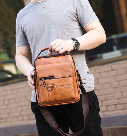 🔥45% popusta 👜 Moderna i ležerna muška kožna torba velikog kapaciteta ✅️Plaćanje pouzećem