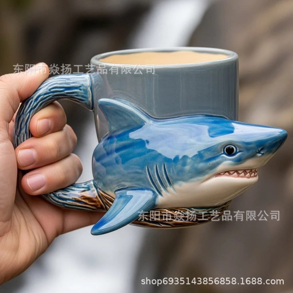 🎁🐟50% отстъпка ☕3D чаша за кафе с океански животни ✅Плащане при доставка ✅2 артикула със 70% отстъпка
