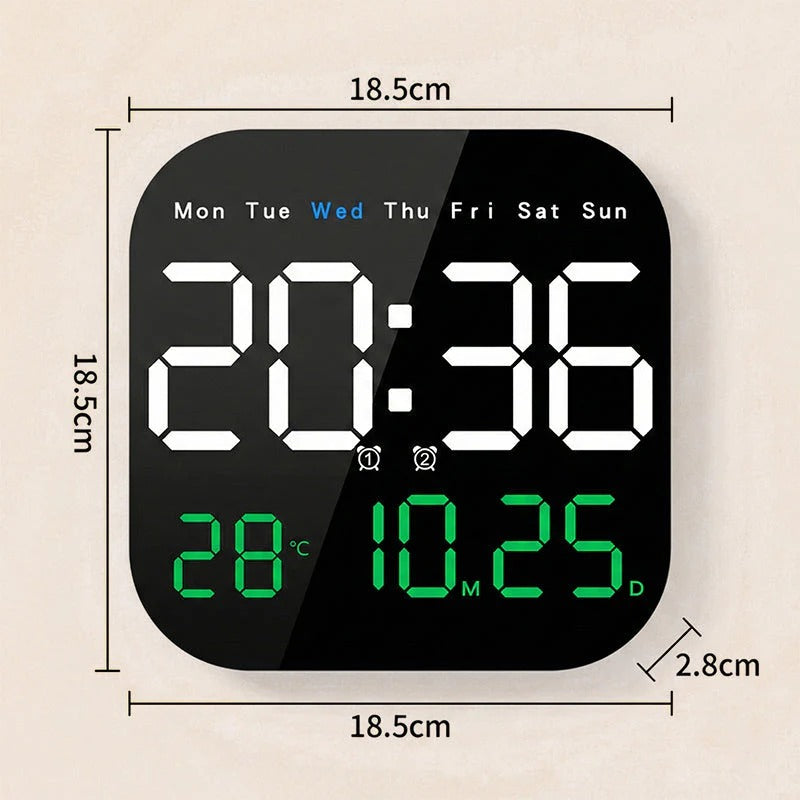 🕰️ ¡Más de 50.000 unidades vendidas! 🛏️ Reloj digital para el hogar y la oficina: ¡despierte suavemente y olvídese de las alarmas molestas! Brillo ajustable, funcionamiento silencioso por la noche. 🌙Pago contra entrega✅