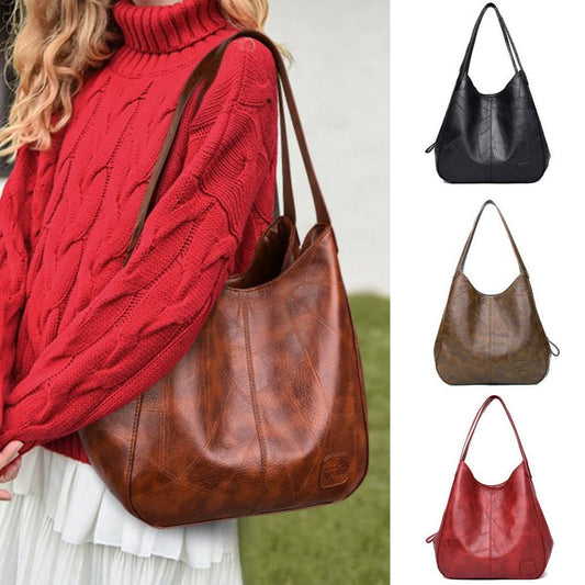💖👜💖【50% отстъпка🔥】Нова дамска чанта за рамо от мека кожа с голям капацитет ✅️Плащане при доставка