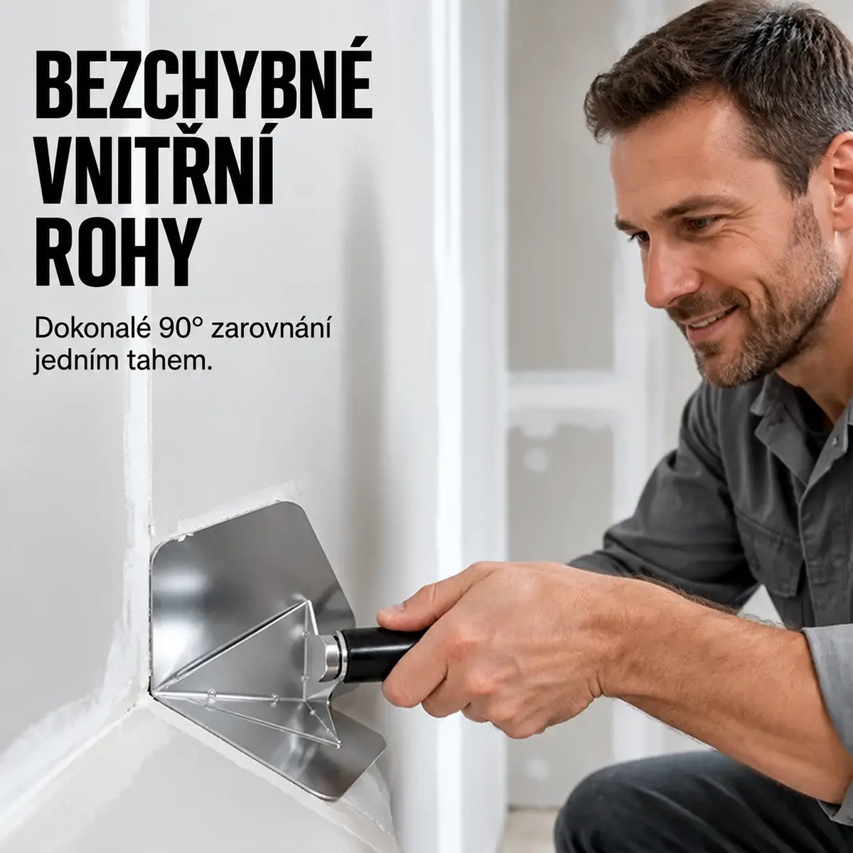 🛠️ Nerezové rohové hladítko pro přesné dokončení rohů stěn 🔥 Nyní se slevou 50 %!
