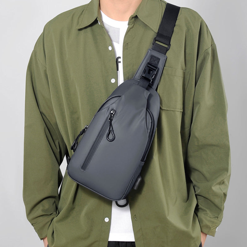 😎【Голям капацитет】👜 Мъжка чанта за през рамо, лека и модерна ✅️Плащане с наложен платеж