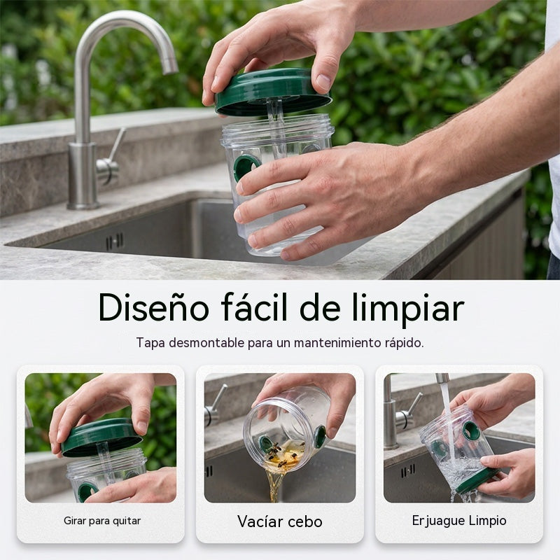 【2 piezas 29 €】🐝☀️ Trampa solar para avispas para patios y jardines 🔋🌿 – Altamente eficiente, recargable, resistente a la intemperie, cubre hasta 500 metros cuadrados.✅️Pago contra entrega