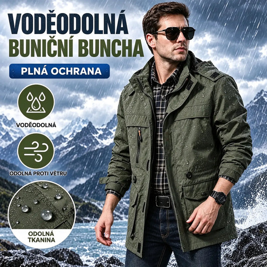 🔥Sleva 50 % 【M–5XL】Nová kvalitní pánská bunda (podzim/zima) – nepromokavá, větruodolná s více kapsami.
