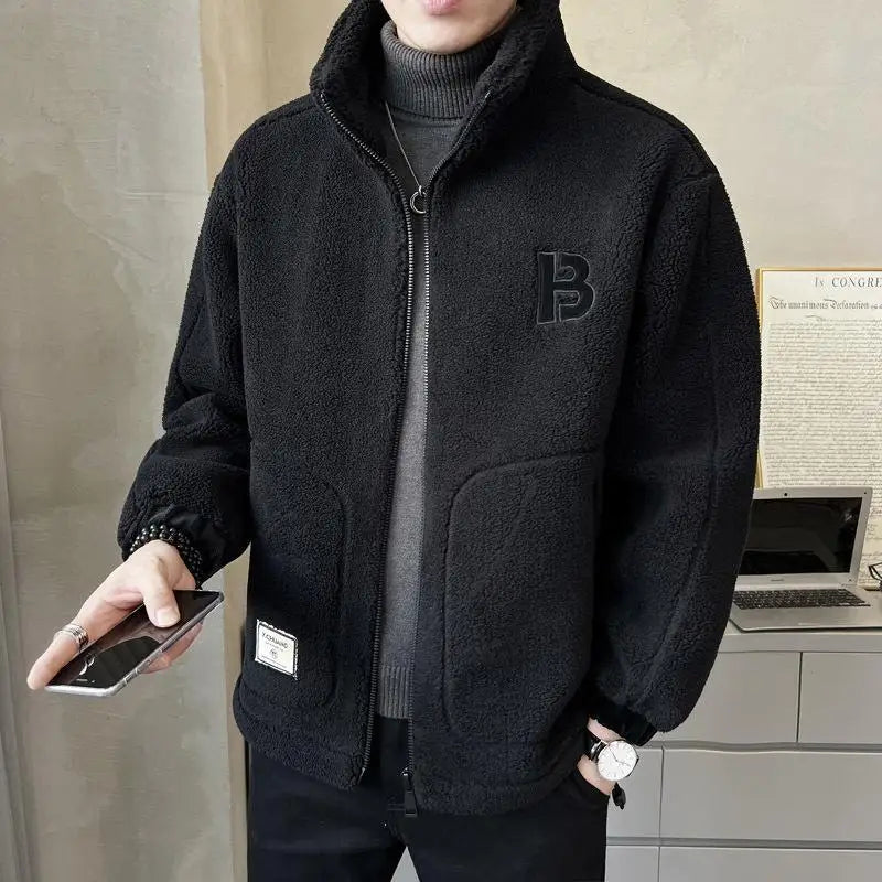 ⛄【L-6XL】Зимно поларено яке, памучно палто, дебело памучно палто от агнешка кожа, топло палто