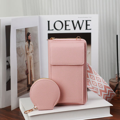 👜 50% sleva🔥 Dámská crossbody taška na mobilní telefon s širokým popruhem ✅Dobírka
