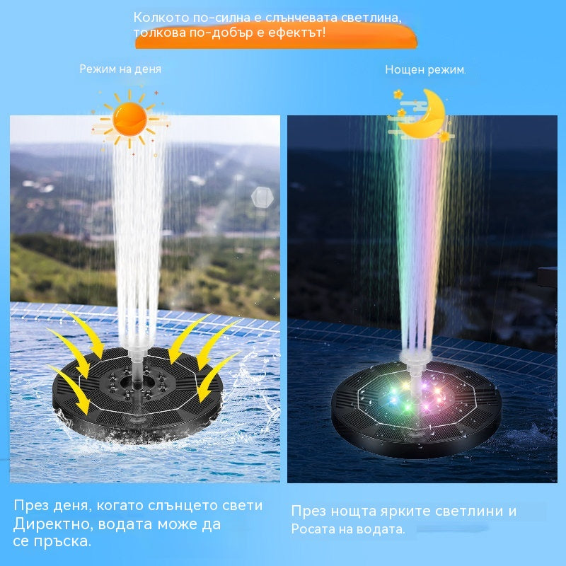 💥⛲️【2 артикула със 70% отстъпка】Нов соларен фонтан ✅️Плащане при доставка