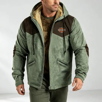⛄【M-5XL】Modní pánský podzimní a zimní volný kabát z hustého baršunu