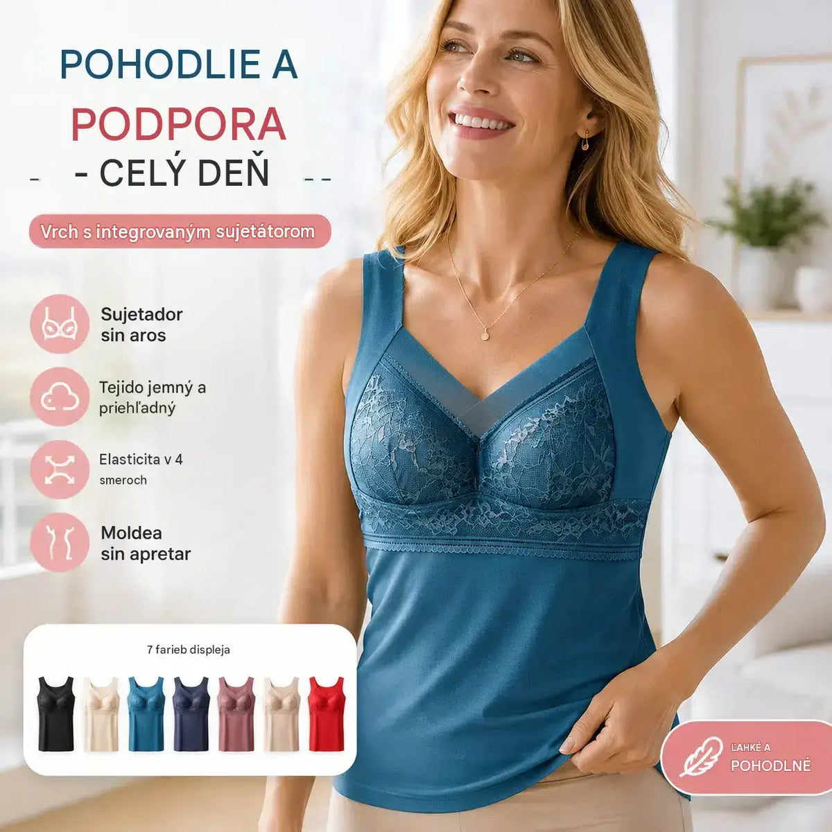 🔥【3 ks】❤️【Pro 40–100 kg】Dámská krajková podprsenka na podzim a zimu, elegantní zadní díl, pohodlná opora a tvarující střih