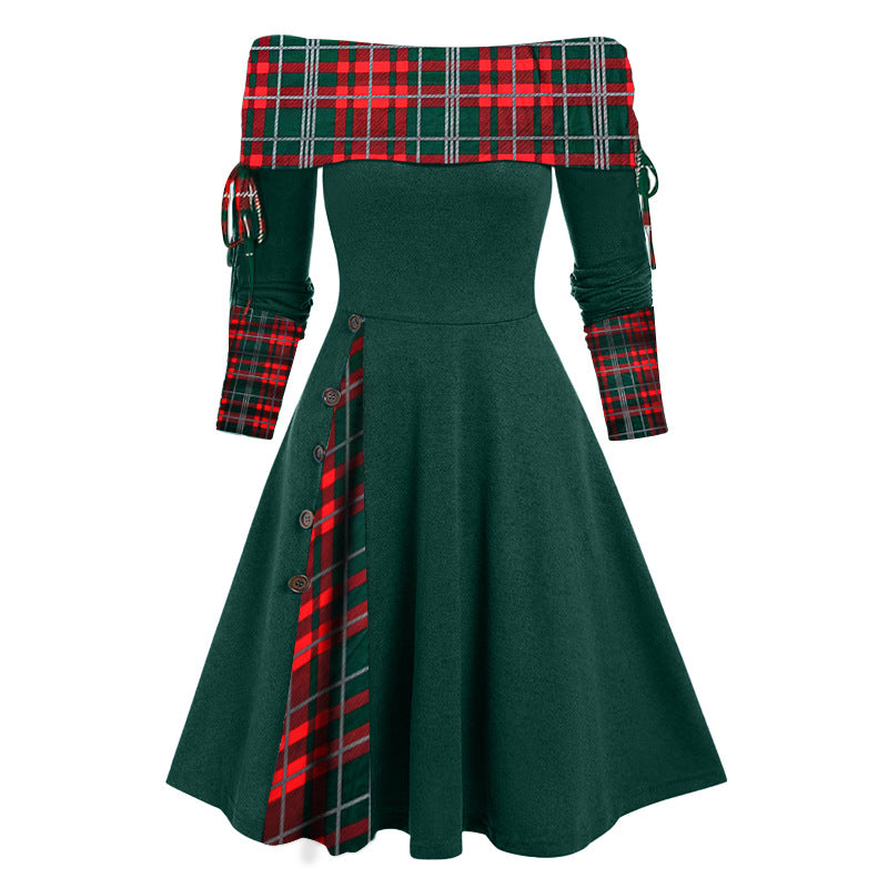 👗 50% popusta🔥【S–3XL】Nova jesensko-zimska haljina s dugim rukavima i asimetričnim krojem na jedno rame ✅️Plaćanje pouzećem