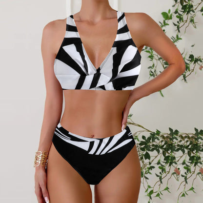 👙50% отстъпка✨【40-120kg】✨Дамски двукомпонентен бански бикини, бански с гол гръб и дизайн push-up за плажна почивка ✅Плащане при доставка ✅2 артикула със 70% отстъпка