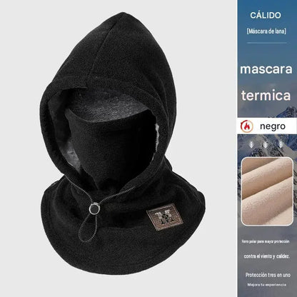 ☃️ Fleecová kukla 3 v 1 s kapucí — teplá, větruodolná a ideální na outdoor, cyklistiku a zimu.
