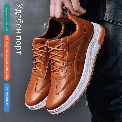 👞47% отстъпка 🔥【39-44】Мъжки ежедневни кожени обувки за бизнес ✅️Плащане при доставка