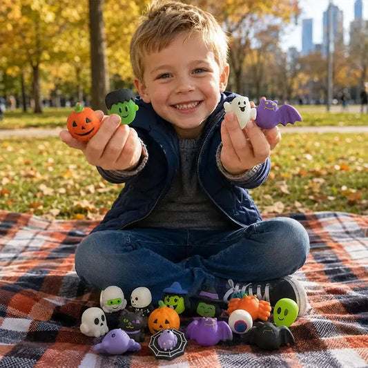 50 ks za 600 CZK 🎃 Halloweenský stresový míček ve tvaru empanady, roztomilá empanada s dýňovým duchem