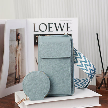 👜 50% sleva🔥 Dámská crossbody taška na mobilní telefon s širokým popruhem ✅Dobírka