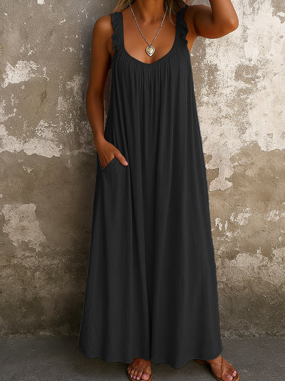 👗 50% отстъпка🔥【40-100kg】Небрежна и свободна лятна рокля, удобна и дишаща ✅️Плащане при доставка ✅️2 артикула със 70% отстъпка