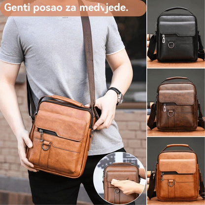 🔥45% popusta 👜 Moderna i ležerna muška kožna torba velikog kapaciteta ✅️Plaćanje pouzećem