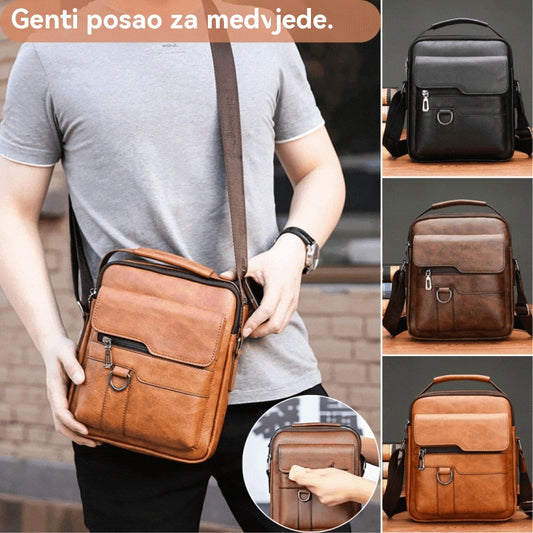🔥45% popusta 👜 Moderna i ležerna muška kožna torba velikog kapaciteta ✅️Plaćanje pouzećem
