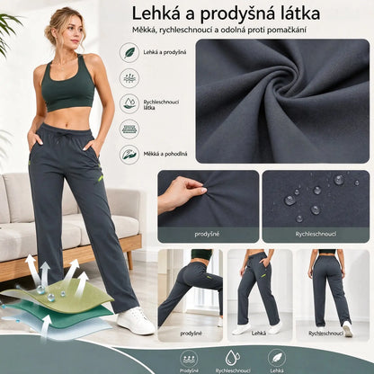 ⏳ Časově omezená nabídka 🔥 Dámské cargo kalhoty rovného střihu — Elastický pas; ideální do práce, na cesty i na každodenní nošení 👖✨