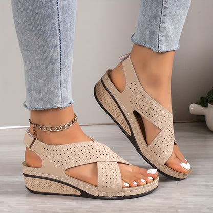 ✨👡 50% отстъпка🔥【35-43】 Дамски сандали с дебели подметки, в големи размери ✅️Плащане при доставка
