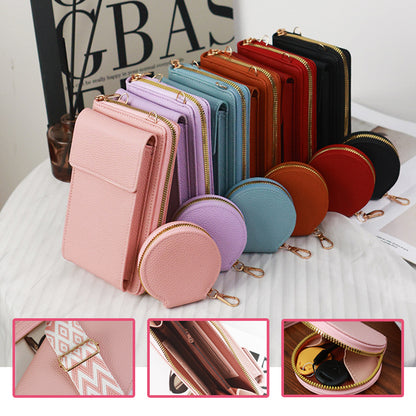 👜 50% sleva🔥 Dámská crossbody taška na mobilní telefon s širokým popruhem ✅Dobírka