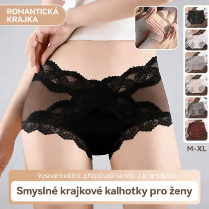 🔥【Akce na novinku: Za polovic!】🍑 Krajkové kalhotky s vysokým pasem, které zvýrazní vaše boky – získejte okamžitě dokonalé pozadí! ✨
