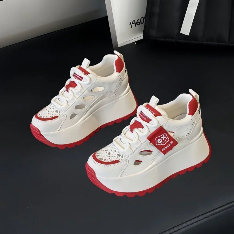 👟50% отстъпка🔥【35-40】Ежедневни летни обувки с дишащ перфориран дизайн и дебела подметка - стилни, дишащи и супер удобни. ✅Плащане при доставка ✅2 артикула със 70% отстъпка