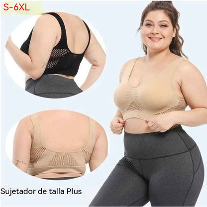 🎉🌈【Paquete de 4】【40-120 kg】Sujetador nuevo, suave y cómodo, talla grande, transpirable y fresco ✨❤️✅Pago contra entrega ✅2 artículos con 70% de descuento