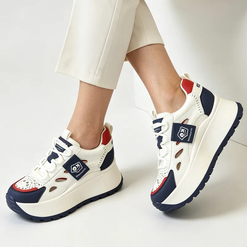 👟50% отстъпка🔥【35-40】Ежедневни летни обувки с дишащ перфориран дизайн и дебела подметка - стилни, дишащи и супер удобни. ✅Плащане при доставка ✅2 артикула със 70% отстъпка