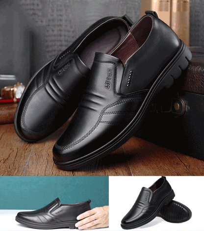 👞【39-44】Zapatos casuales de hombre con suela suave para uso empresarial.