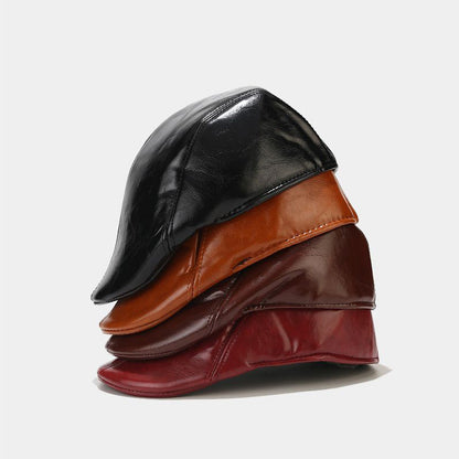 ✨🔥Pánský retro kožený baret prémiové kvality ✅Dobírka