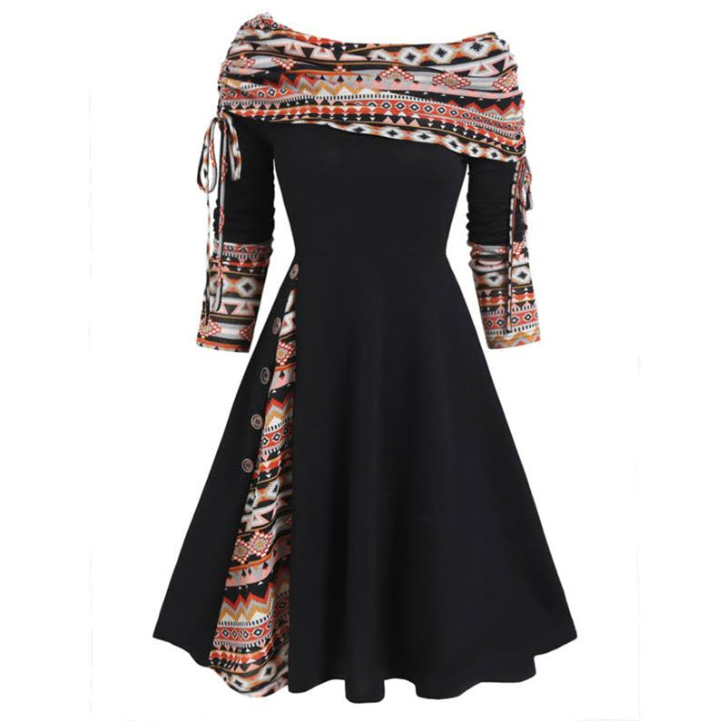 👗 50% popusta🔥【S–3XL】Nova jesensko-zimska haljina s dugim rukavima i asimetričnim krojem na jedno rame ✅️Plaćanje pouzećem