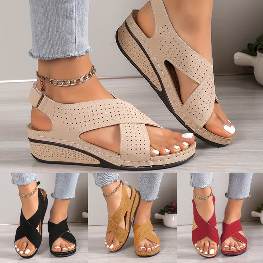 ✨👡 50% отстъпка🔥【35-43】 Дамски сандали с дебели подметки, в големи размери ✅️Плащане при доставка