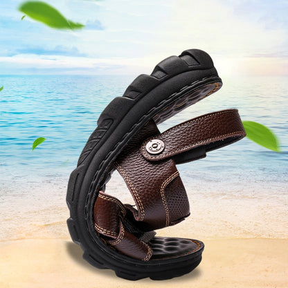 👞 50% отстъпка🔥 Мъжки летни сандали от естествена кожа с двойна употреба ✅️Плащане при доставка