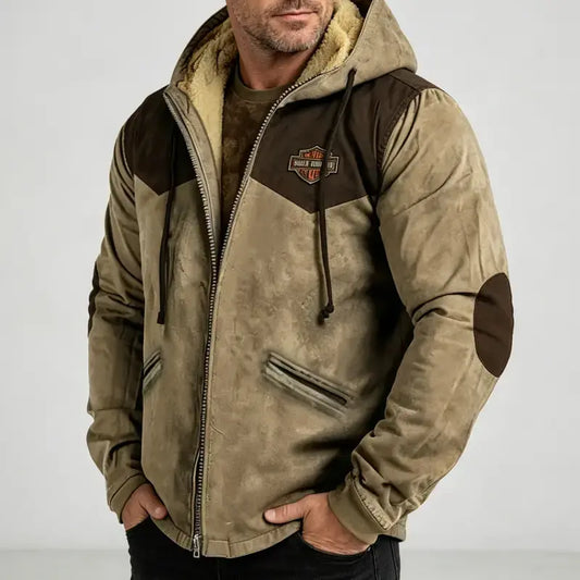 ⛄【M-5XL】Modní pánský podzimní a zimní volný kabát z hustého baršunu
