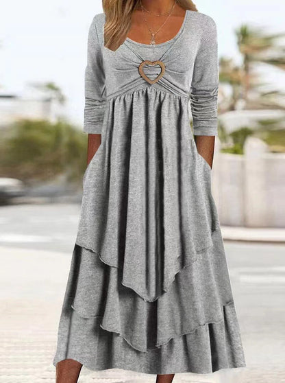 👗 50% de descuento🔥【40-100 kg】Nuevo vestido sencillo de algodón y lino; tejido cómodo y transpirable ✅️Pago contra entrega ✅️2 artículos con un 70% de descuento