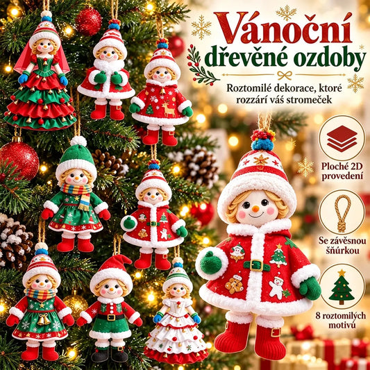 🎄【20 kusů】🎅Roztomilé vánoční ozdoby✨