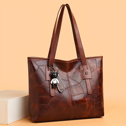 ✨👜【50% отстъпка🔥】Голяма дамска чанта от мека кожа, чанта за през рамо, ежедневна и модерна ✅️Плащане при доставка