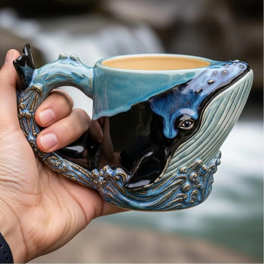 🎁🐟50% отстъпка ☕3D чаша за кафе с океански животни ✅Плащане при доставка ✅2 артикула със 70% отстъпка