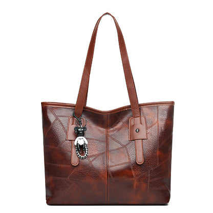 ✨👜【50% отстъпка🔥】Голяма дамска чанта от мека кожа, чанта за през рамо, ежедневна и модерна ✅️Плащане при доставка